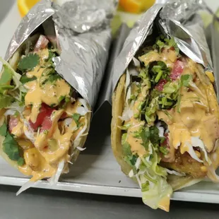 Grandes tacos de pescado ( Big great fish tacos)