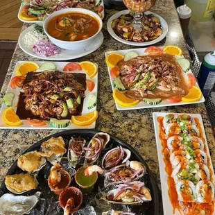 oysters and mussels, food