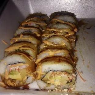sushi california roll it was so delish great big portions!