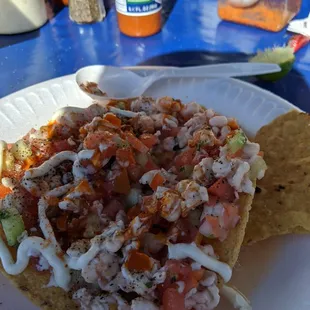 Ceviche Tostada