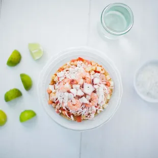 Shrimp and Octopus Tostada