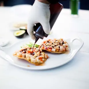 Octopus Tostada / Tostada de Pulpo