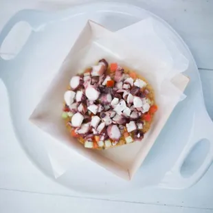 Octopus Tostada / Tostada de Pulpo