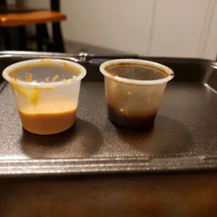 Siracha Mayo and Teriyaki Sauces