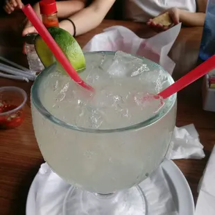 Regular margarita on the rocks.