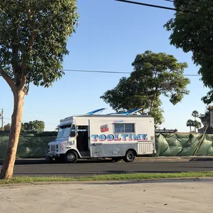 Their food truck is a repurposed tool truck.