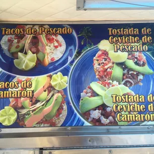 Part of the menu