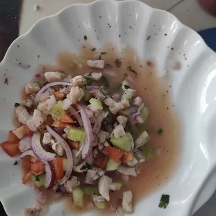 Shrimp Ceviche Tostada