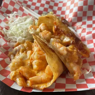 Garlic Shrimp Quesadillas