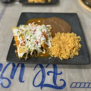 Steak Enchiladas (fyi not spicy)