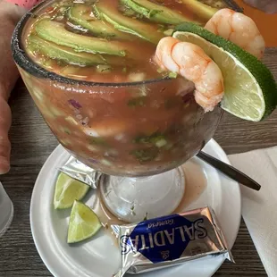 This is the coctele!   Amazing and fresh