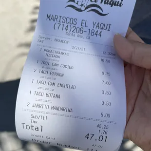 Receipt
