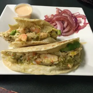 Tacos Governador.. I think that's how you spell it! So delicious. $4 each so worth it.