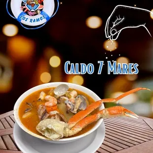 Here's our delicious CALDO 7 MARES!