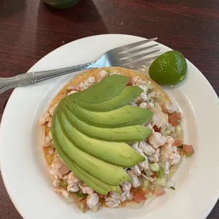 Ceviche de Camaron Tostadas