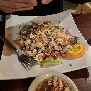 Ceviche tostada