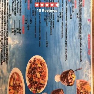 A lil pricey but definitely worth it, large potions and yummy mariscos!