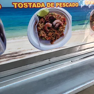 Fish tostada