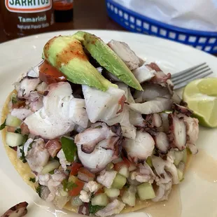 Octopus Tostada
