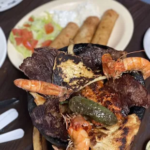 a plate of food on a table