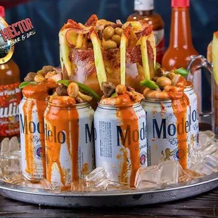 a cake made to look like a can of beer