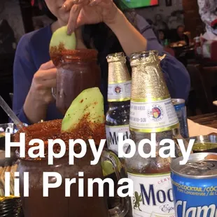 Micheladas with modelo