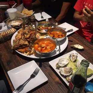 food, oysters and mussels