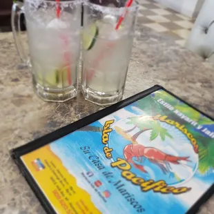 Agua Mineral Preparada = Mineral water+lime+salt = refreshing way to get hydrated and vitamin C