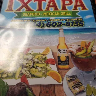 Menu front