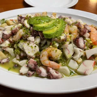 Campechano Ceviche with green sauce