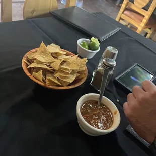 Chips and salsa complimentary