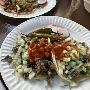 Tacos with lots of meat !