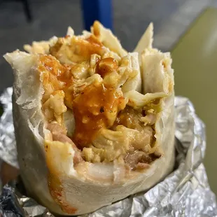 Burrito De Carne (with Chicken)