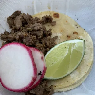 06/18/21 carne asada taco with no cilantro