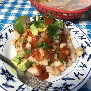 Tostada de Camarón