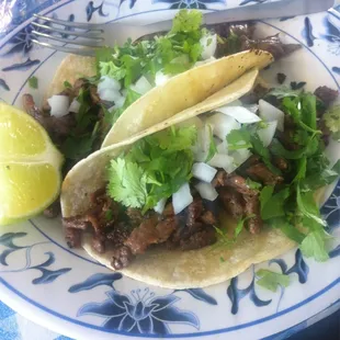 Carne asada tacos.