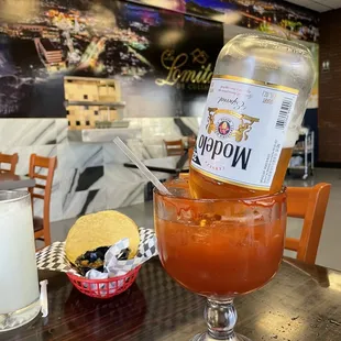 Michelada con caguama