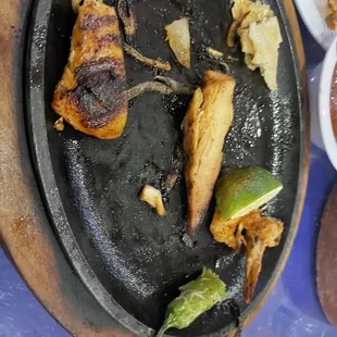 a plate of food on a table