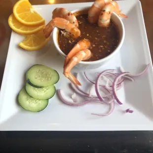 Veggies, soup, and fruit