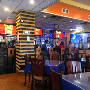 the interior of a restaurant