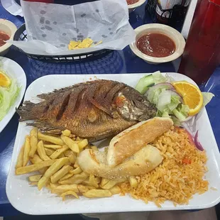 Tilapia frita (Mojarra)