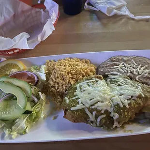 Shrimp stuffed in chicken