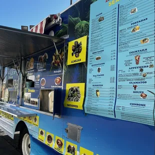 Food truck menu