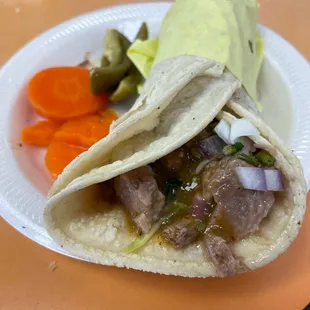 Taco de lengua