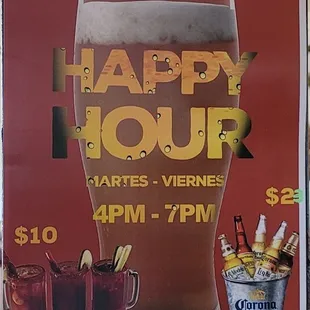 a happy hour poster