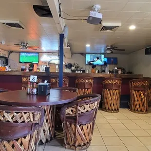 the inside of a restaurant