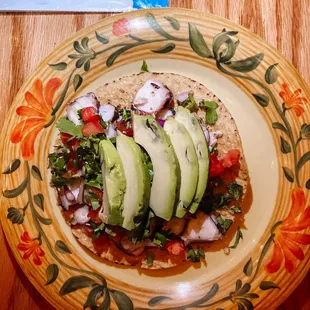 a plate of food on a table