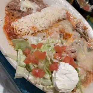 Beef enchilada