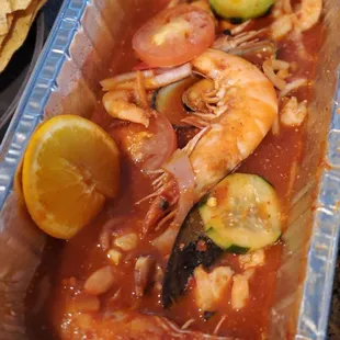 Spicy Molcajete Nayarit from Mariscos La Playita!