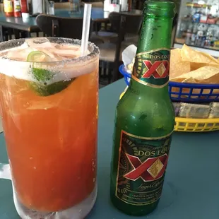 Micheladas are good here it's a must try